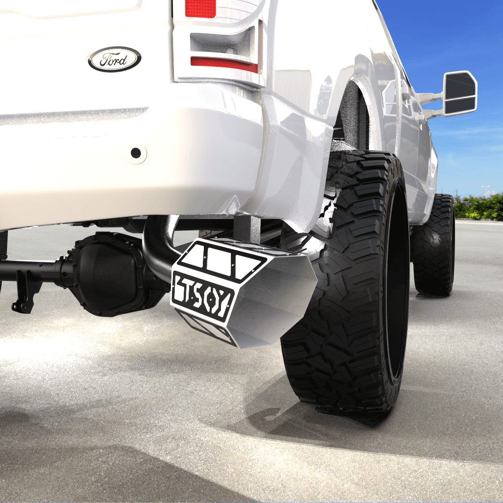 10&quot; Overlay Exhaust Tip - Gloss White