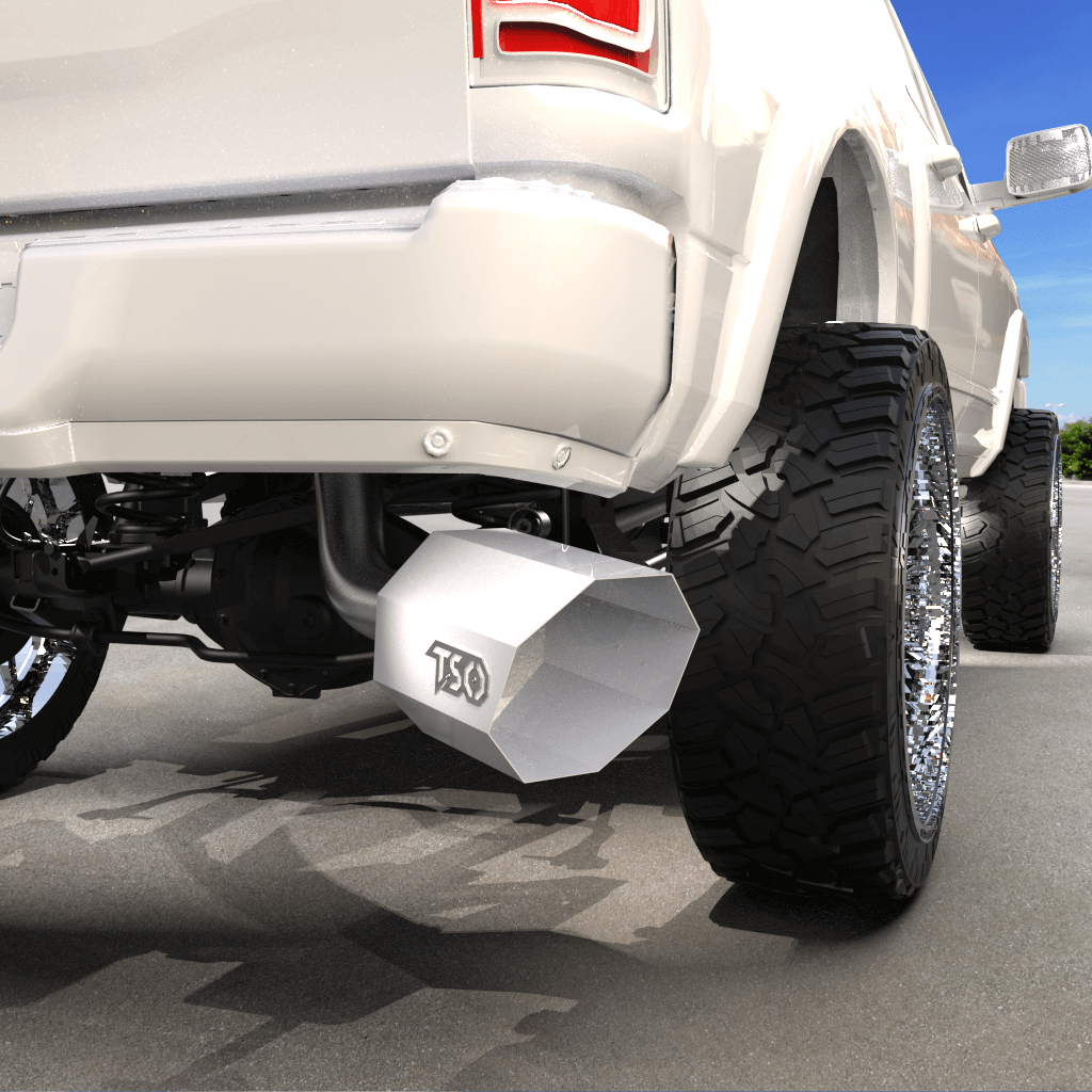 10&quot; Octagon Exhaust Tip - Gloss White
