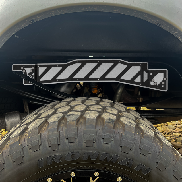 17+ Ford F-250/F-350/F-450 Rear Frame Overlays (w/ Rear Sway Bar)