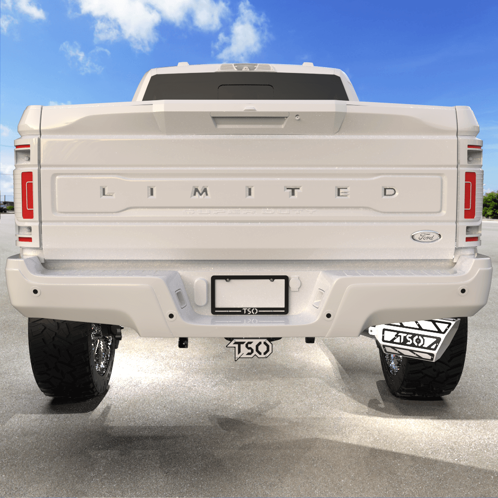 8" Overlay Exhaust Tip - Gloss White