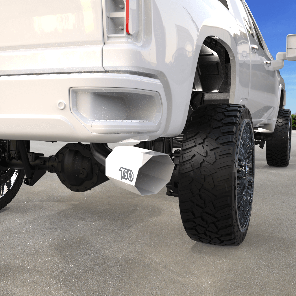 8&quot; Octagon Exhaust Tip - Gloss White