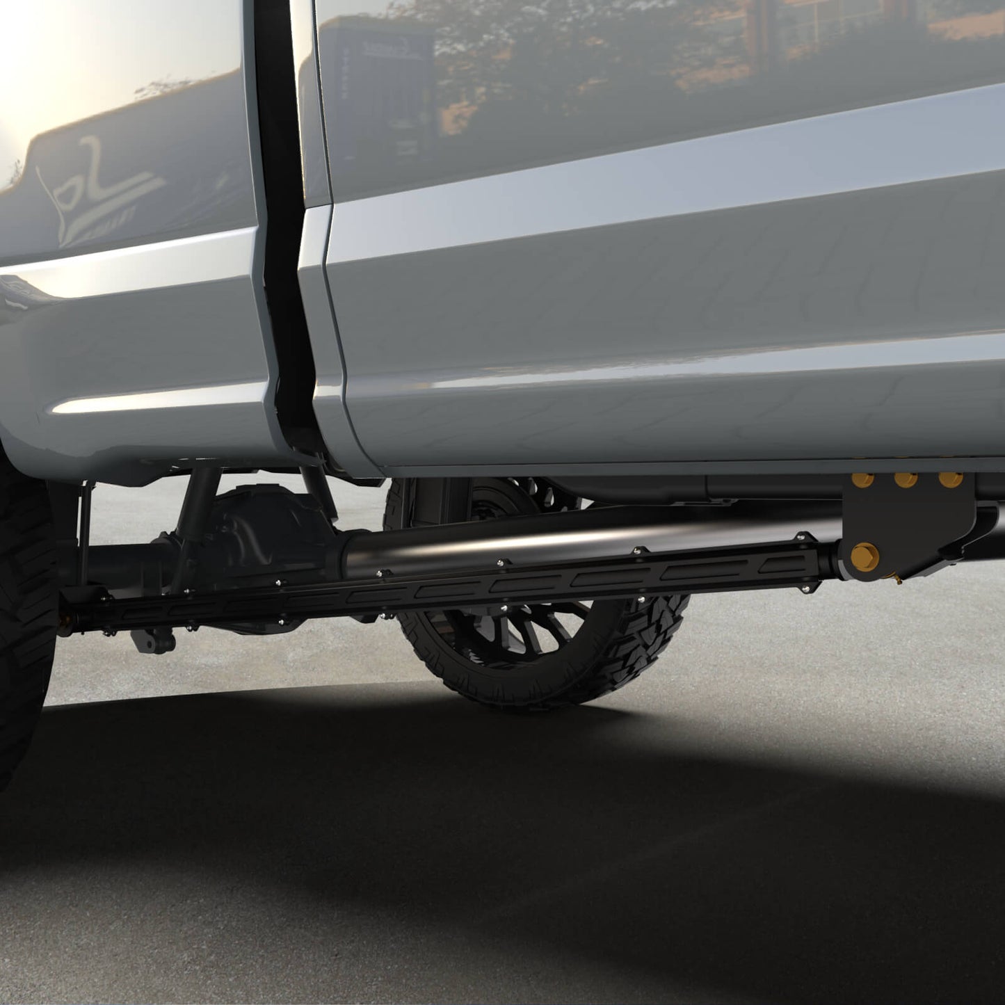 17+ F250/F350 Long Bed Tube Traction Bars