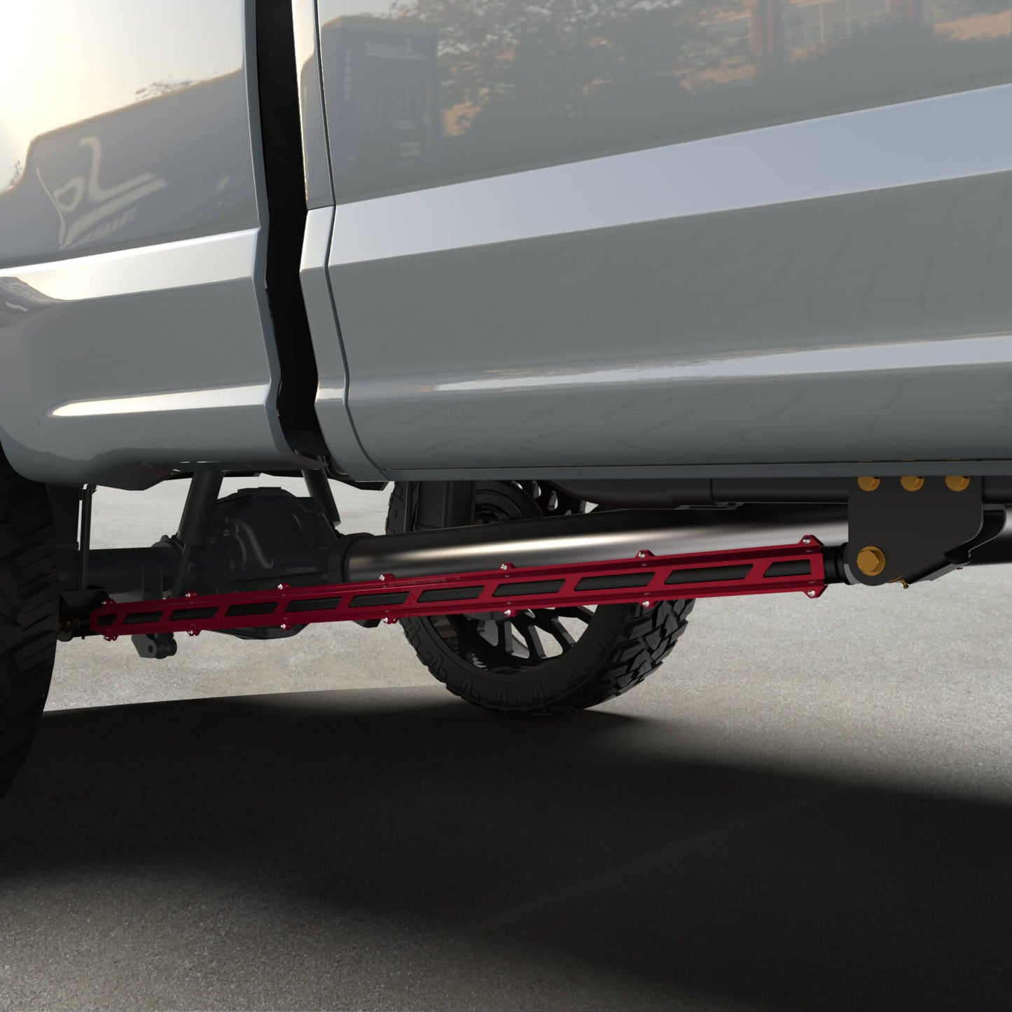 17+ F250/F350 Long Bed Tube Traction Bars