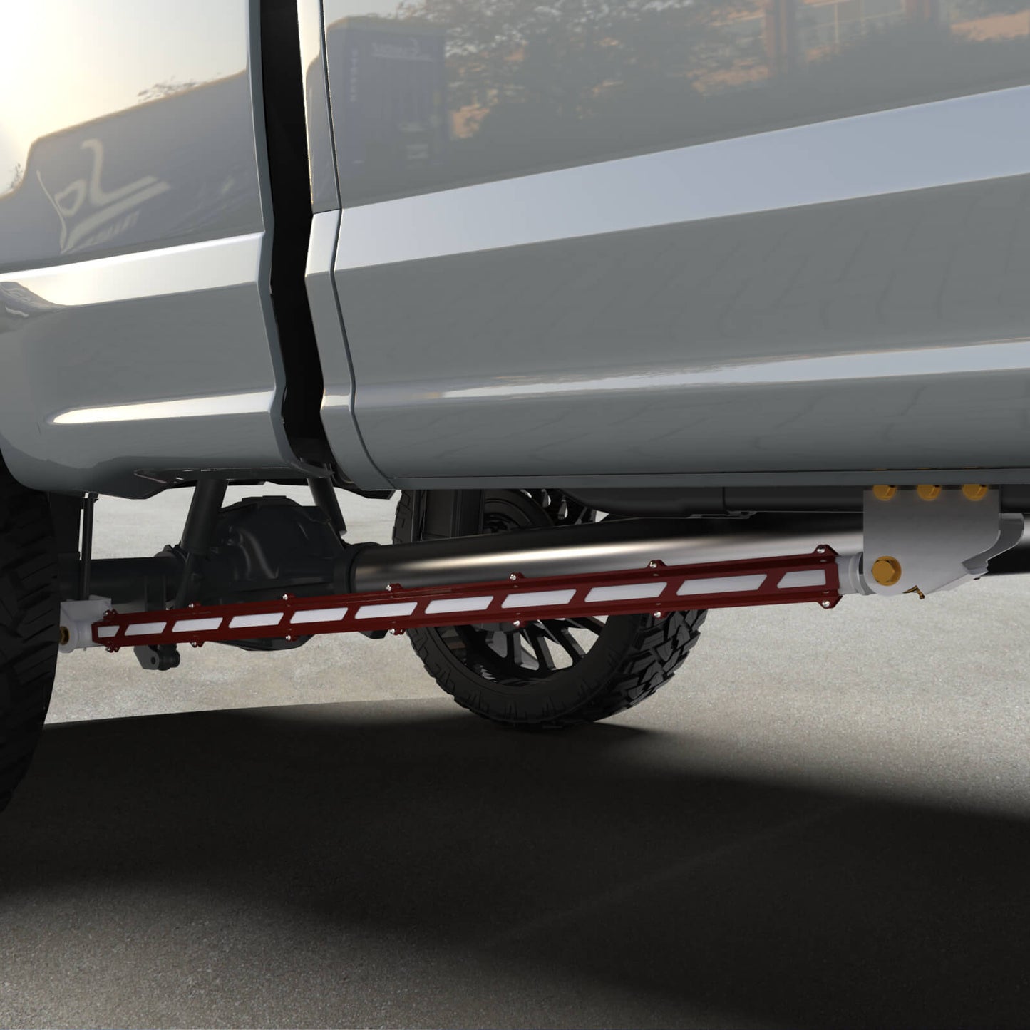 17+ F250/F350 Long Bed Tube Traction Bars