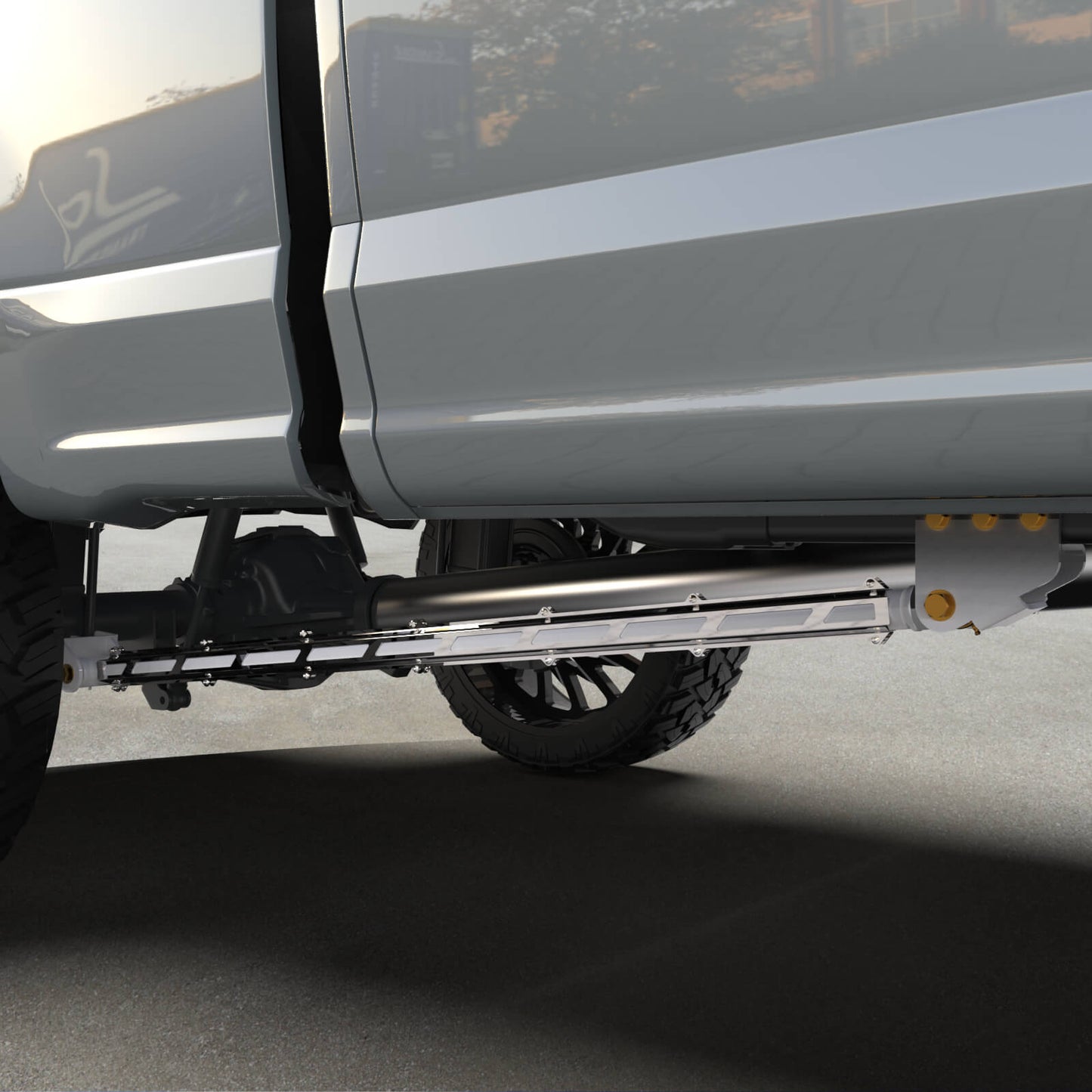 17+ F250/F350 Long Bed Tube Traction Bars