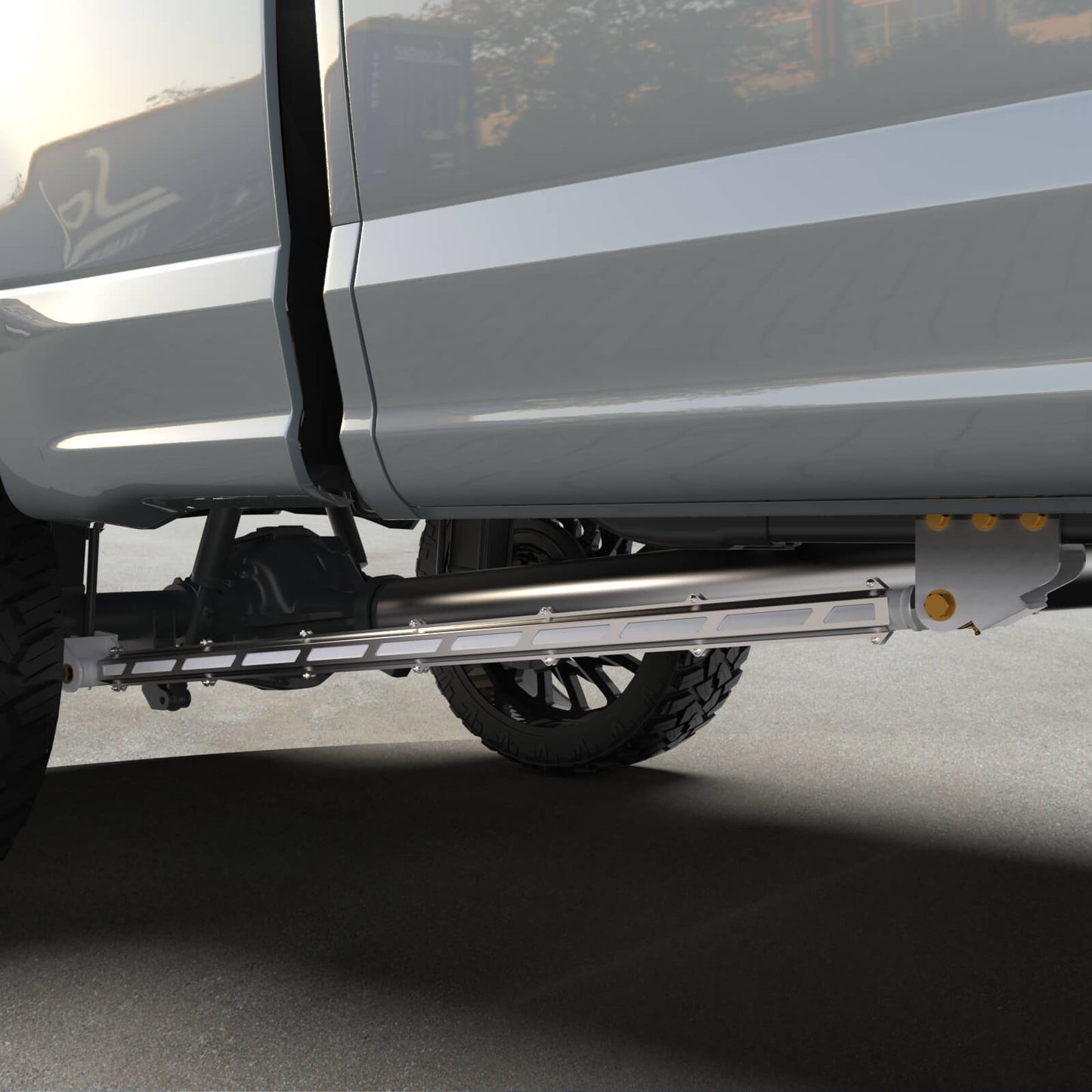 17+ F250/F350 Long Bed Tube Traction Bars