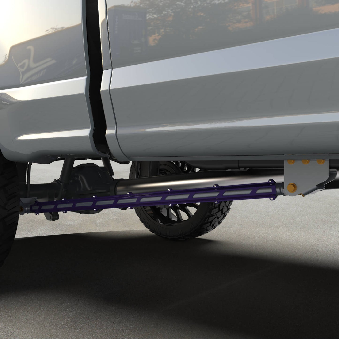 17+ F250/F350 Long Bed Tube Traction Bars