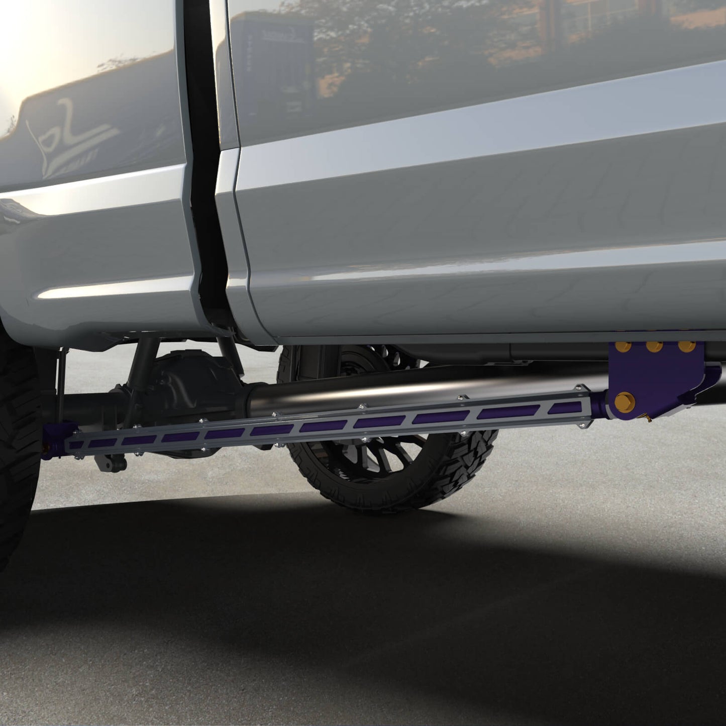 17+ F250/F350 Long Bed Tube Traction Bars