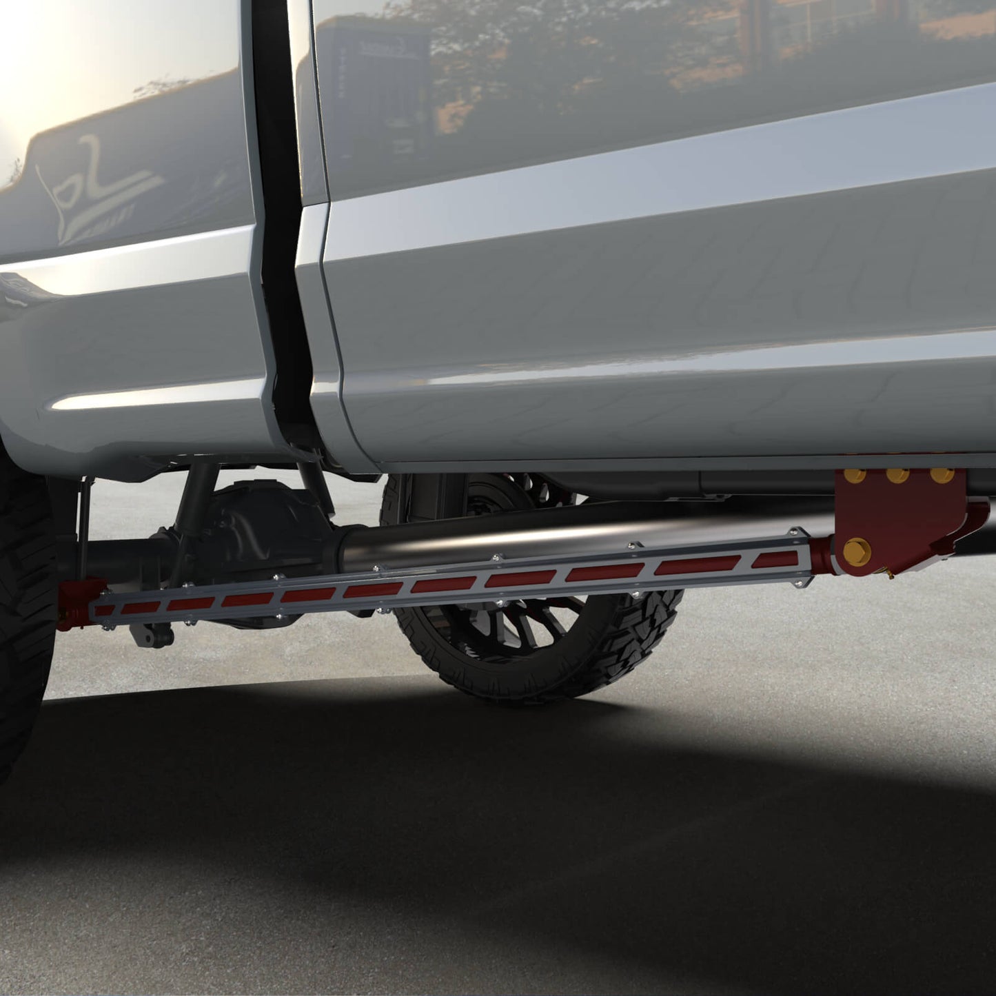 17+ F250/F350 Long Bed Tube Traction Bars