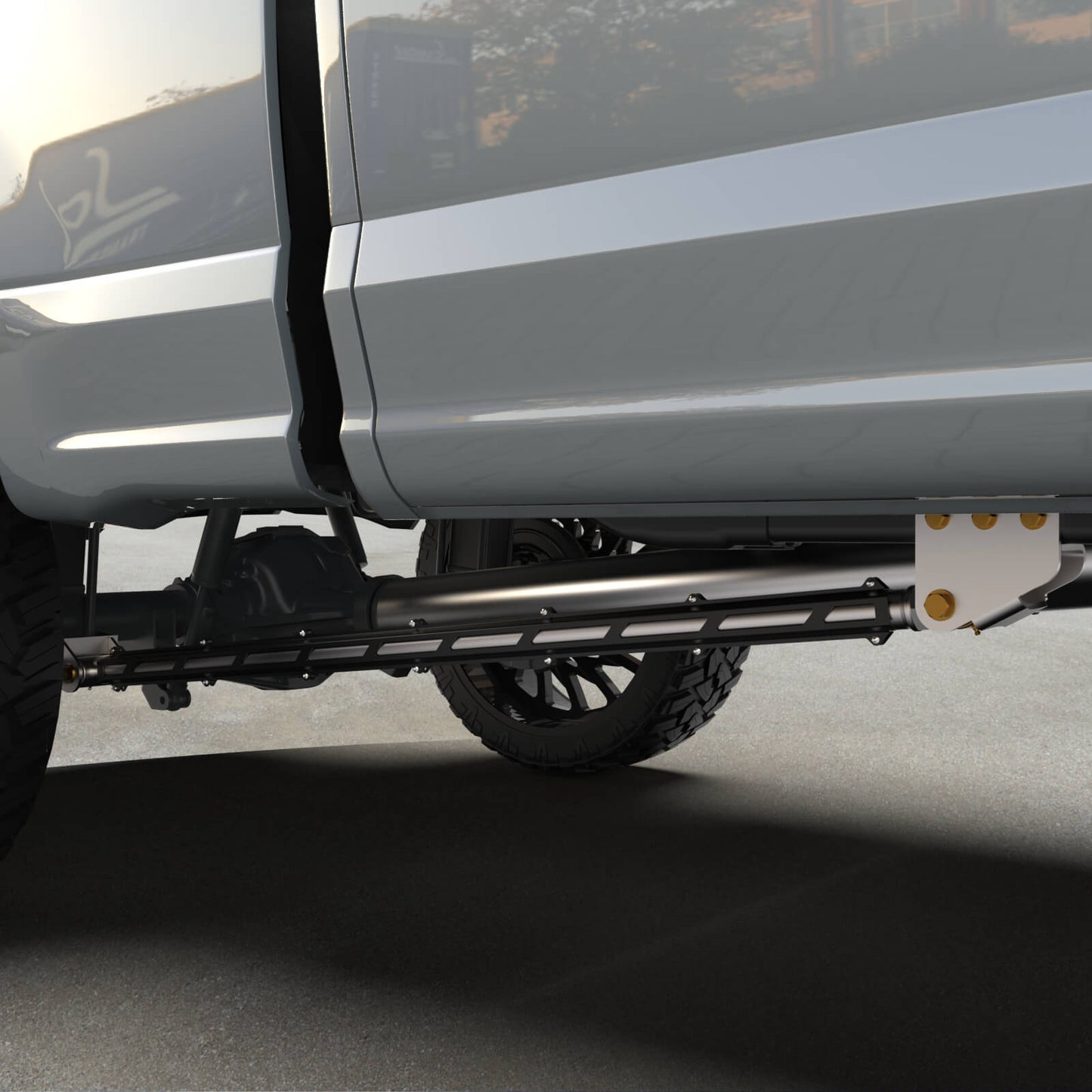 17+ F250/F350 Long Bed Tube Traction Bars