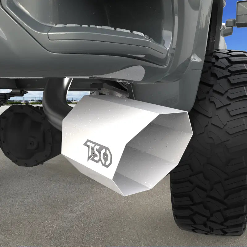 10" Octagon Exhaust Tip - Gloss White