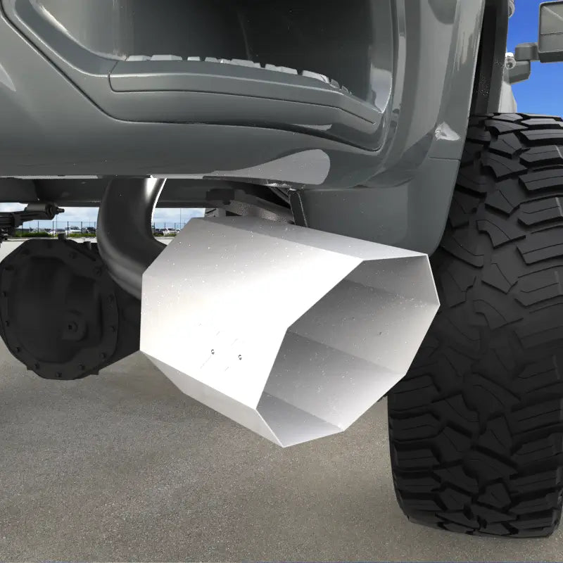 10" Octagon Exhaust Tip - Gloss White