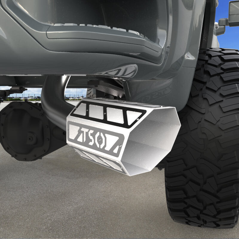 8" Overlay Exhaust Tip - Gloss White