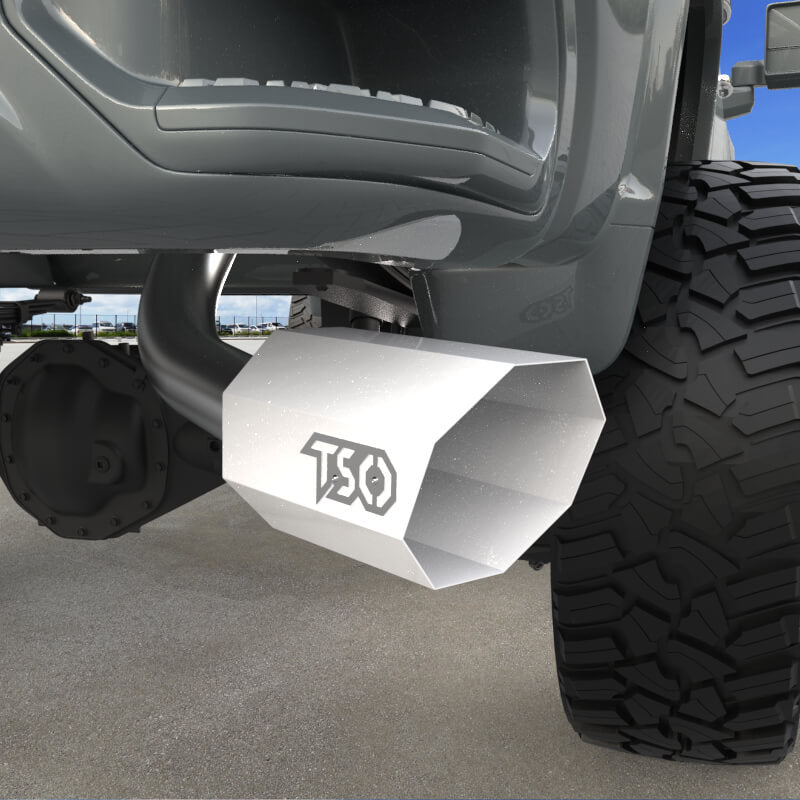 8" Octagon Exhaust Tip - Gloss White