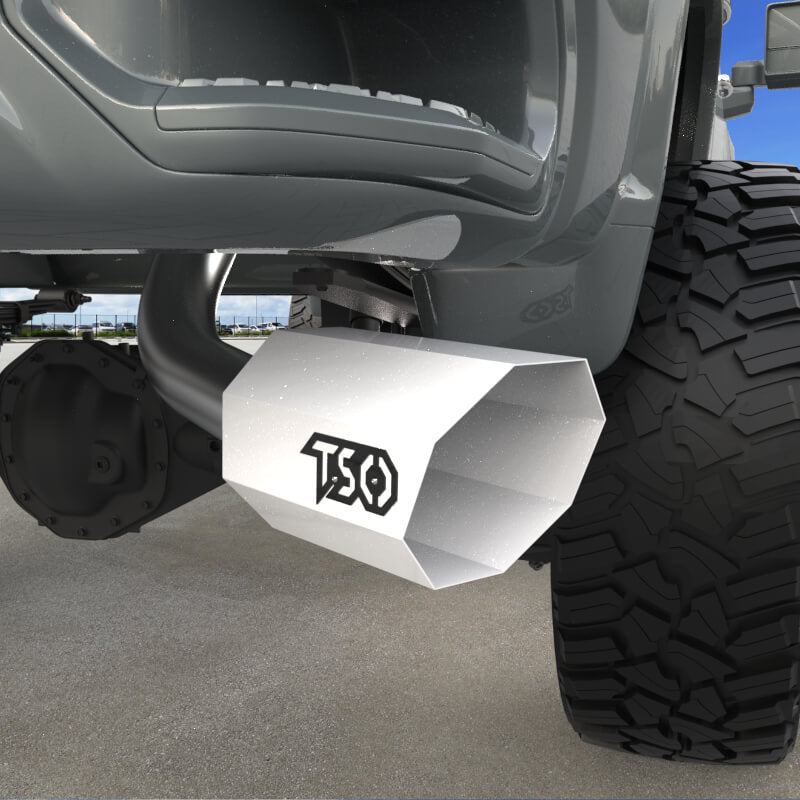 8" Octagon Exhaust Tip - Gloss White