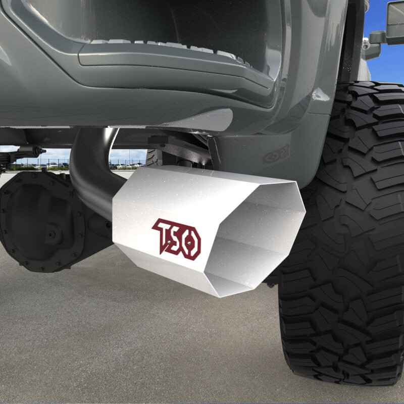 8" Octagon Exhaust Tip - Gloss White