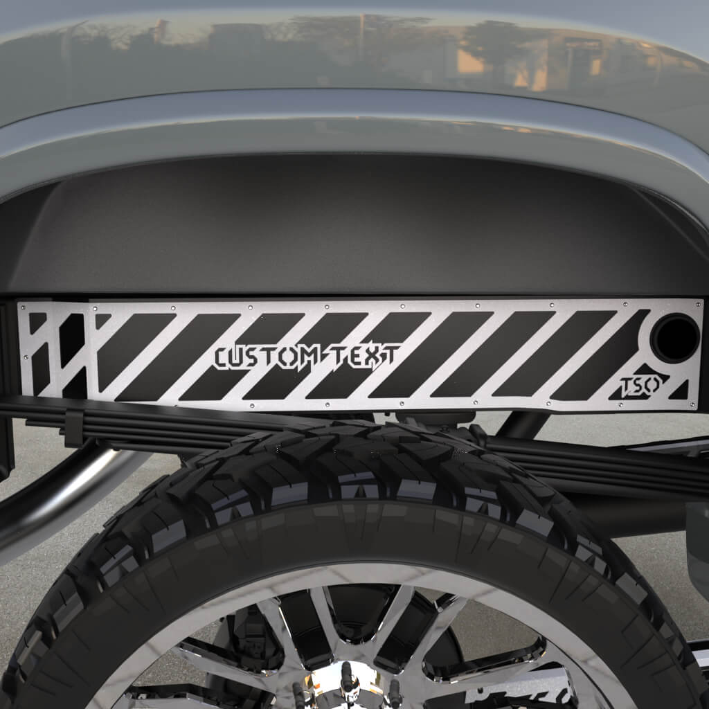 TSOiD 01-10 GM 2500/3500 Rear Frame Overlays - Personalized