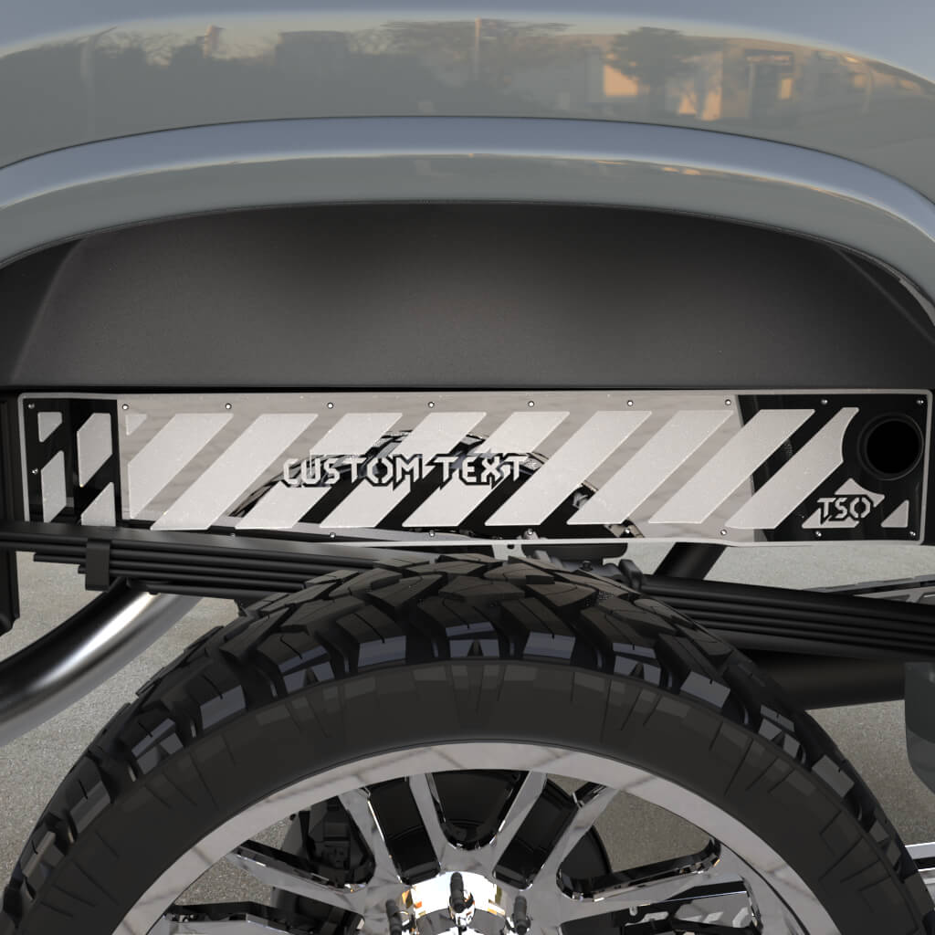 TSOiD 01-10 GM 2500/3500 Rear Frame Overlays - Personalized