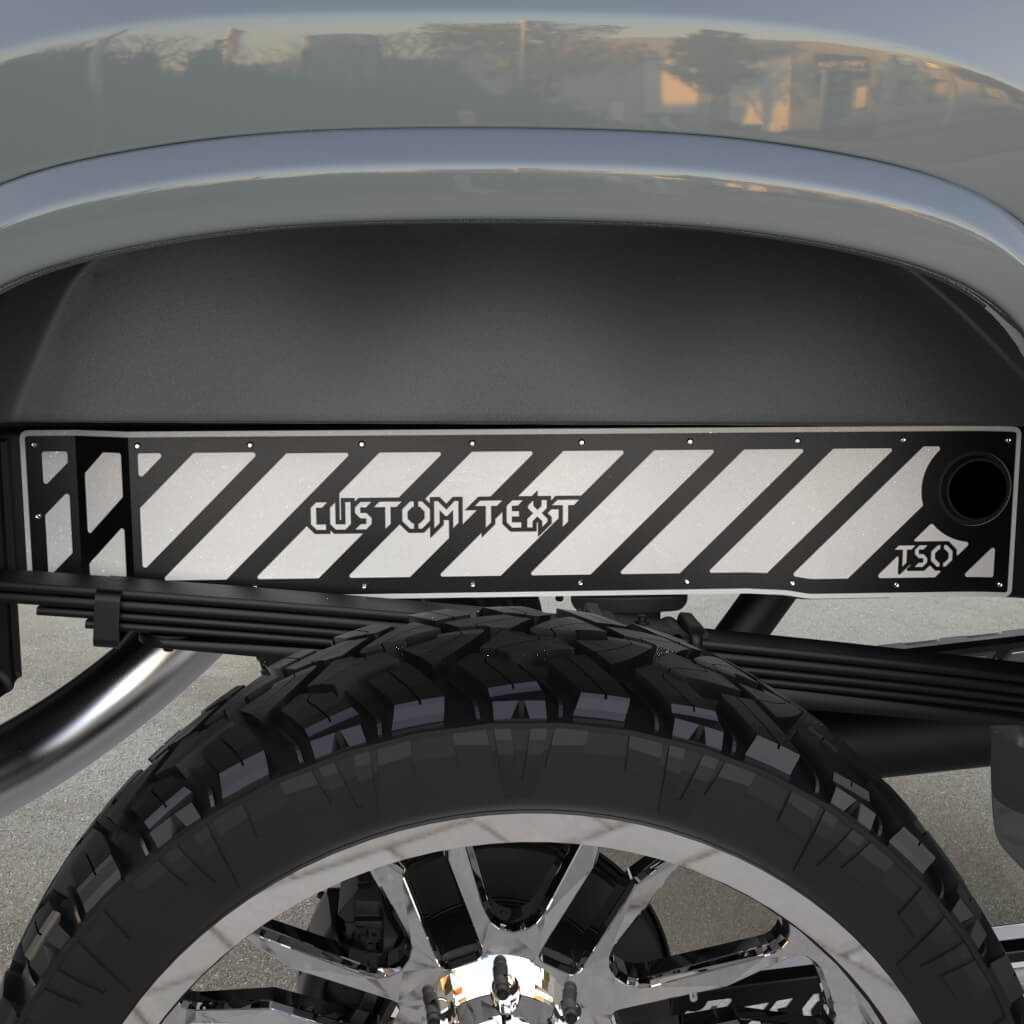 TSOiD 01-10 GM 2500/3500 Rear Frame Overlays - Personalized