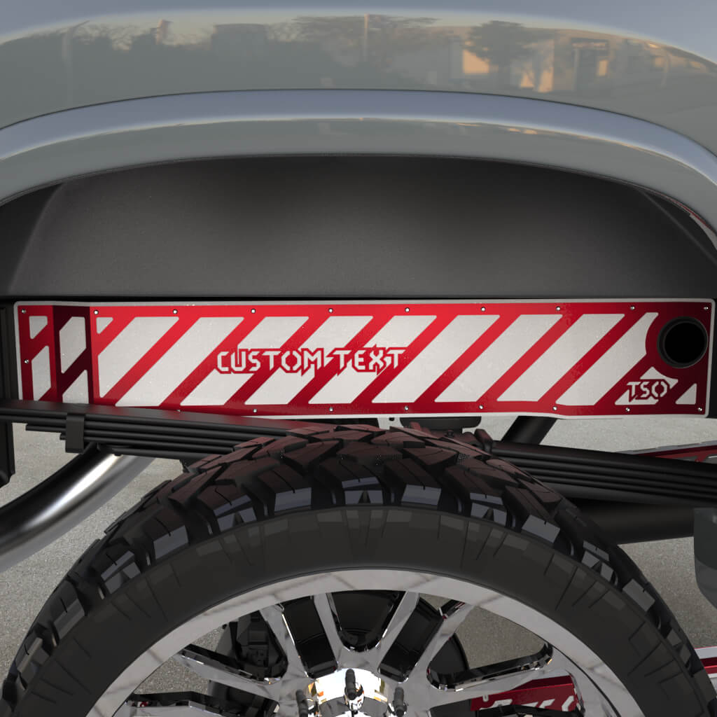 TSOiD 01-10 GM 2500/3500 Rear Frame Overlays - Personalized