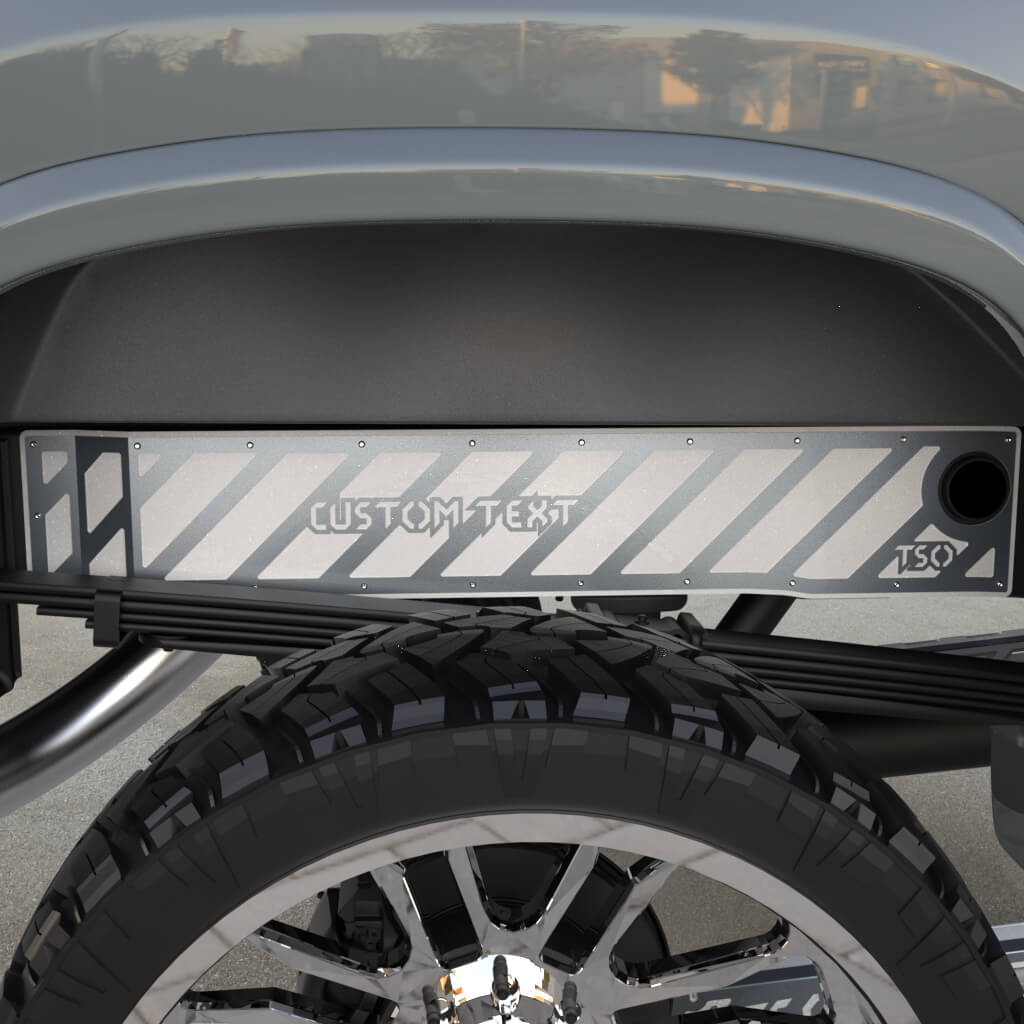 TSOiD 01-10 GM 2500/3500 Rear Frame Overlays - Personalized