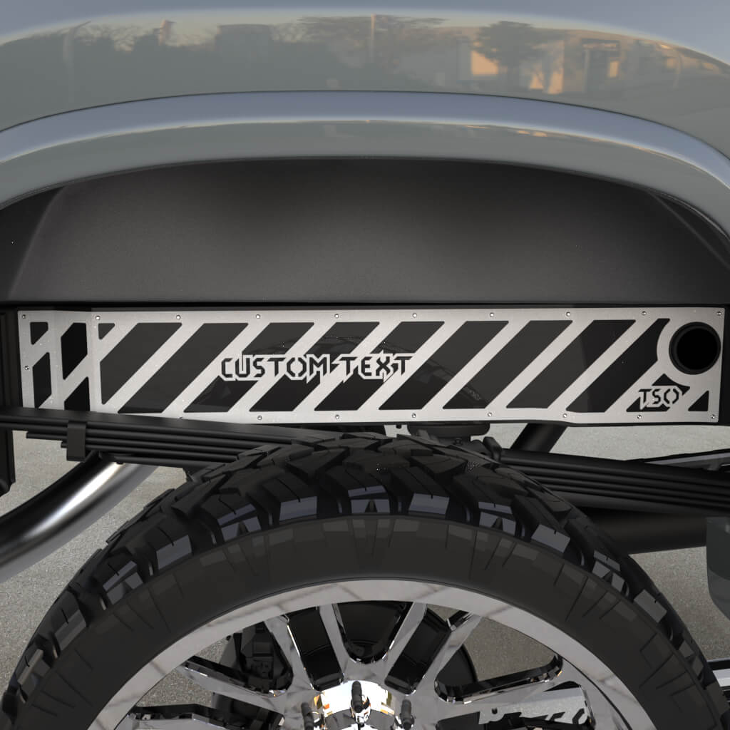 TSOiD 01-10 GM 2500/3500 Rear Frame Overlays - Personalized