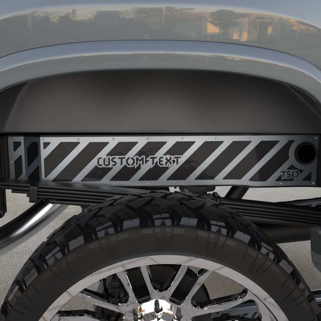 TSOiD 01-10 GM 2500/3500 Rear Frame Overlays - Personalized