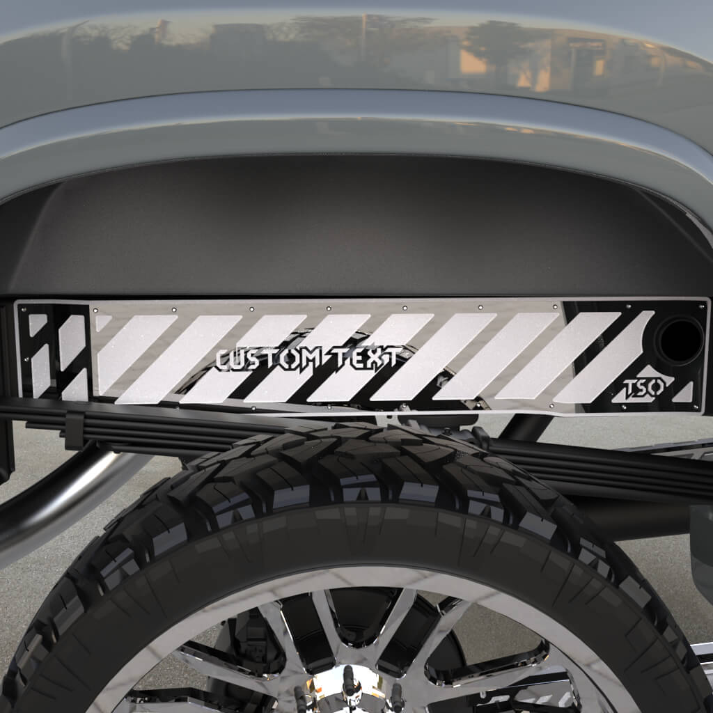 TSOiD 01-10 GM 2500/3500 Rear Frame Overlays - Personalized