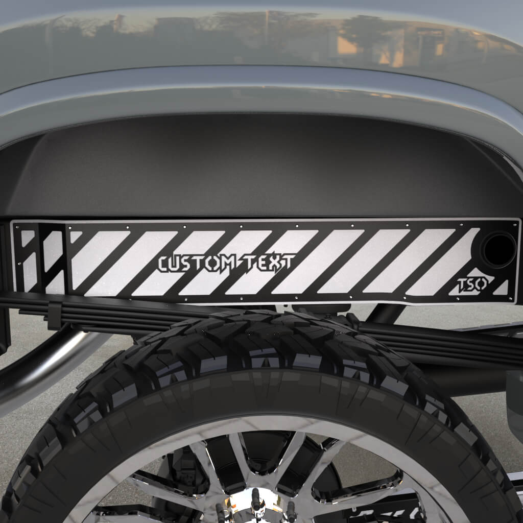 TSOiD 01-10 GM 2500/3500 Rear Frame Overlays - Personalized