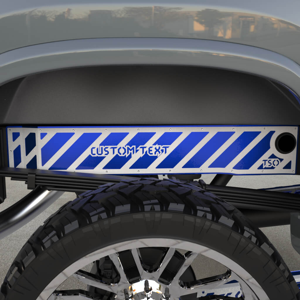 TSOiD 01-10 GM 2500/3500 Rear Frame Overlays - Personalized