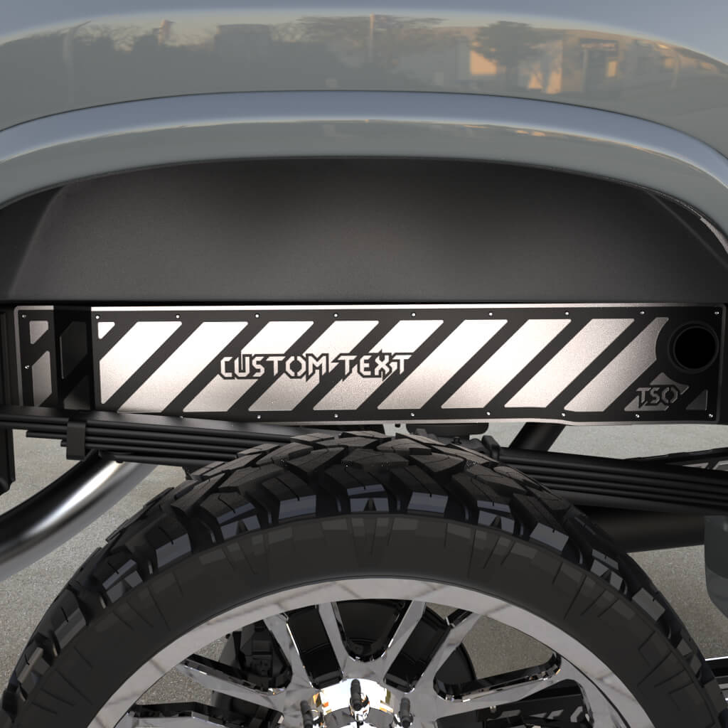 TSOiD 01-10 GM 2500/3500 Rear Frame Overlays - Personalized