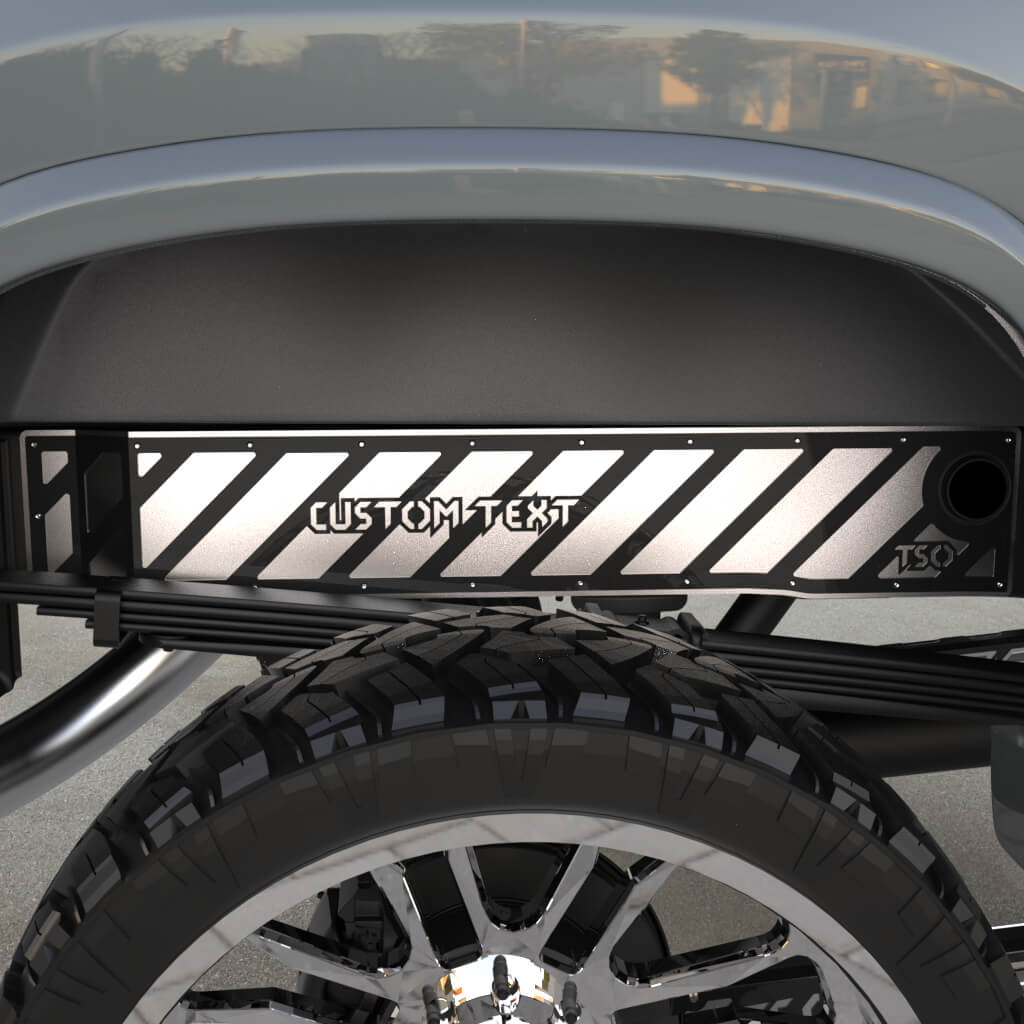 TSOiD 01-10 GM 2500/3500 Rear Frame Overlays - Personalized